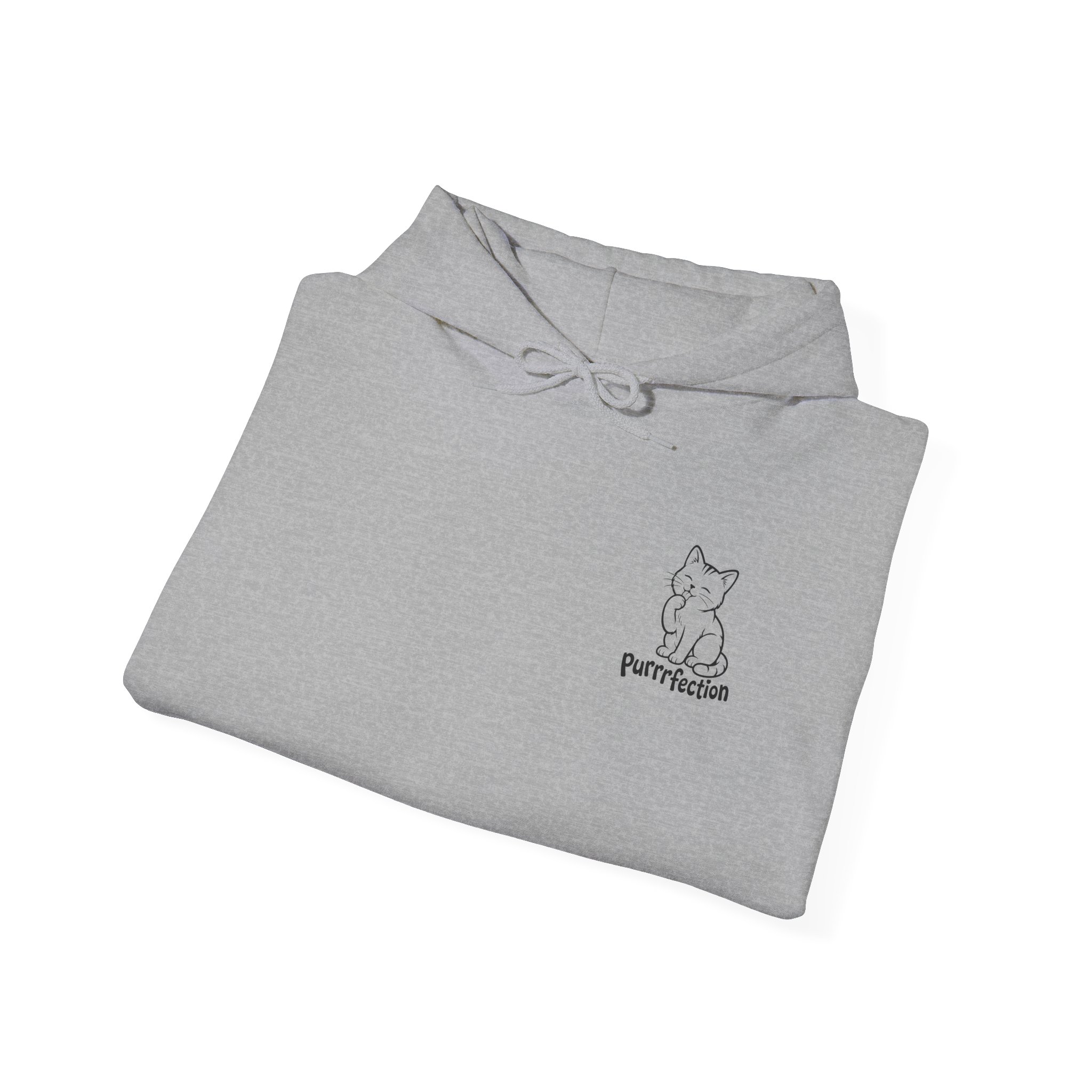 Unisex Hoodie "Purrrfection" – Katzenmotiv, weicher Baumwoll-Mix – Bild 9