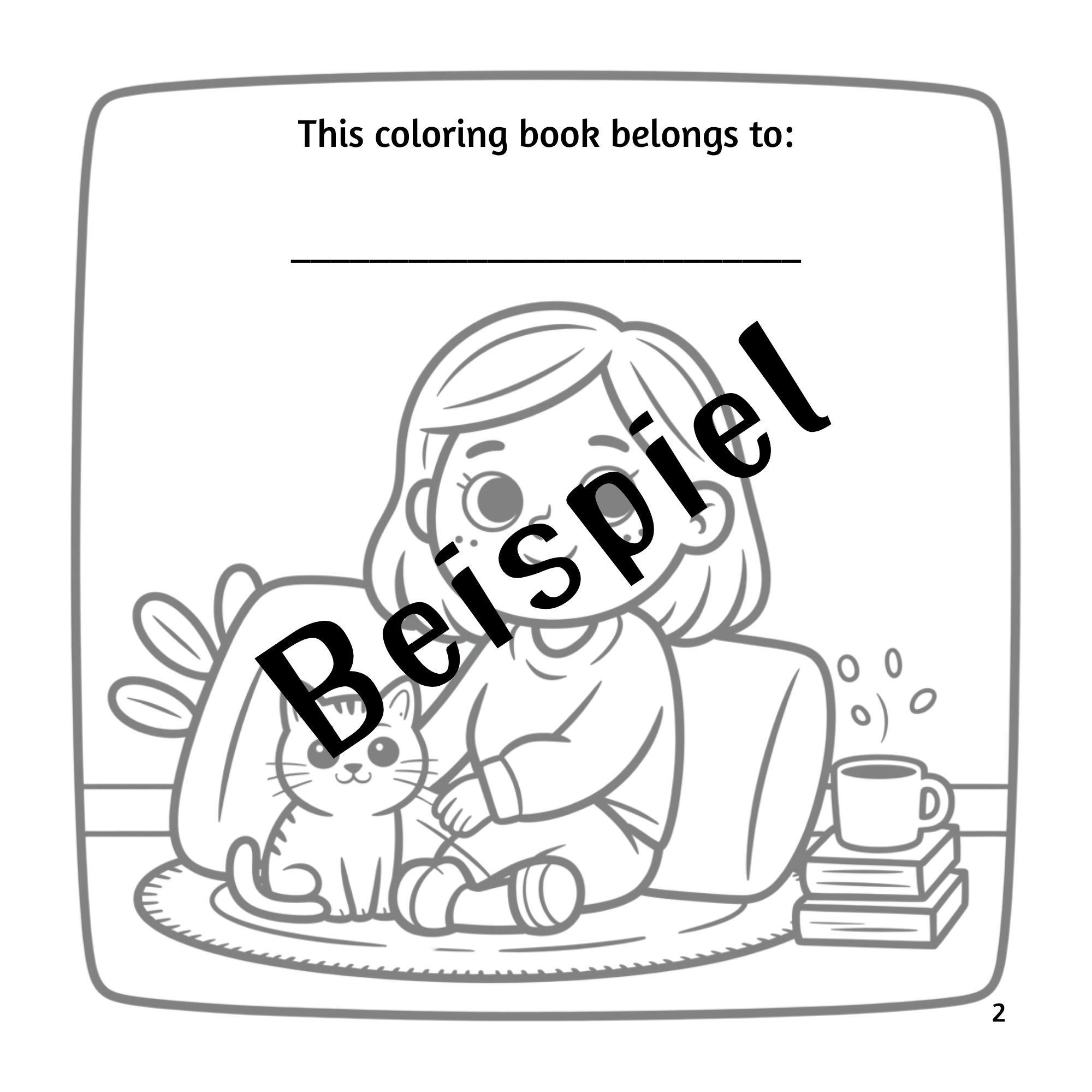 Eli's Cozy Little Life - Cozy Coloring Book PDF Malbuch für Erwachsene – Bild 4