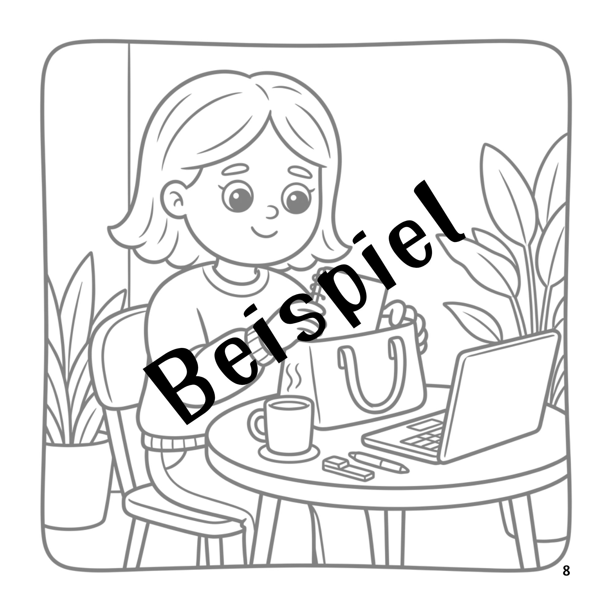 Eli's Cozy Little Life - Cozy Coloring Book PDF Malbuch für Erwachsene – Bild 8
