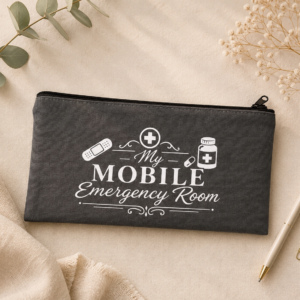 Leinen-Etui "My Mobile Emergency Room"