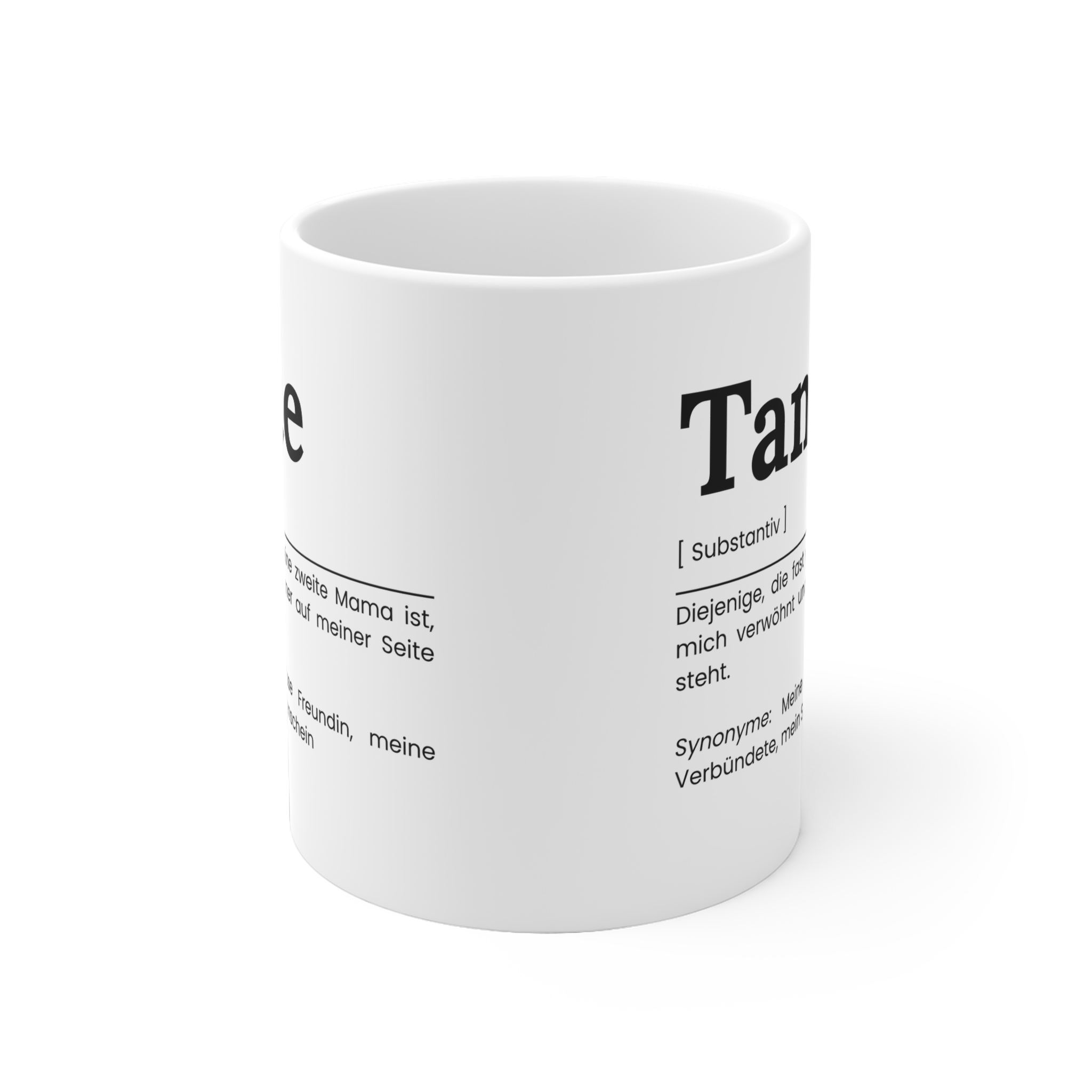 Tante Keramik Tasse - Geschenkidee für die Tante – Bild 2