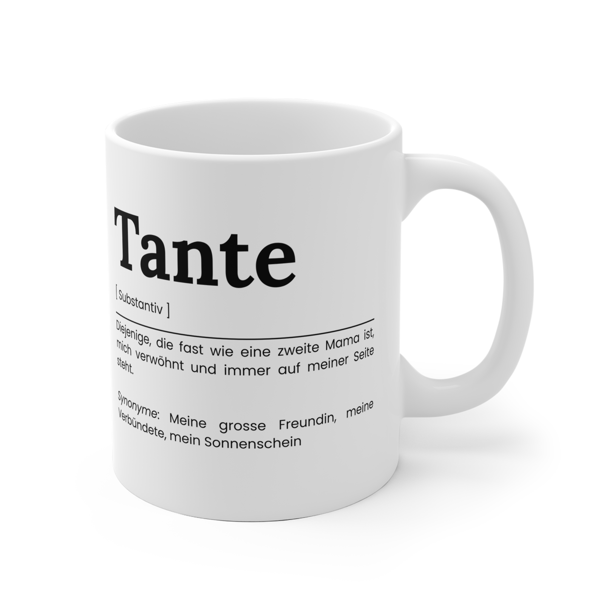 Tante Keramik Tasse - Geschenkidee für die Tante – Bild 3