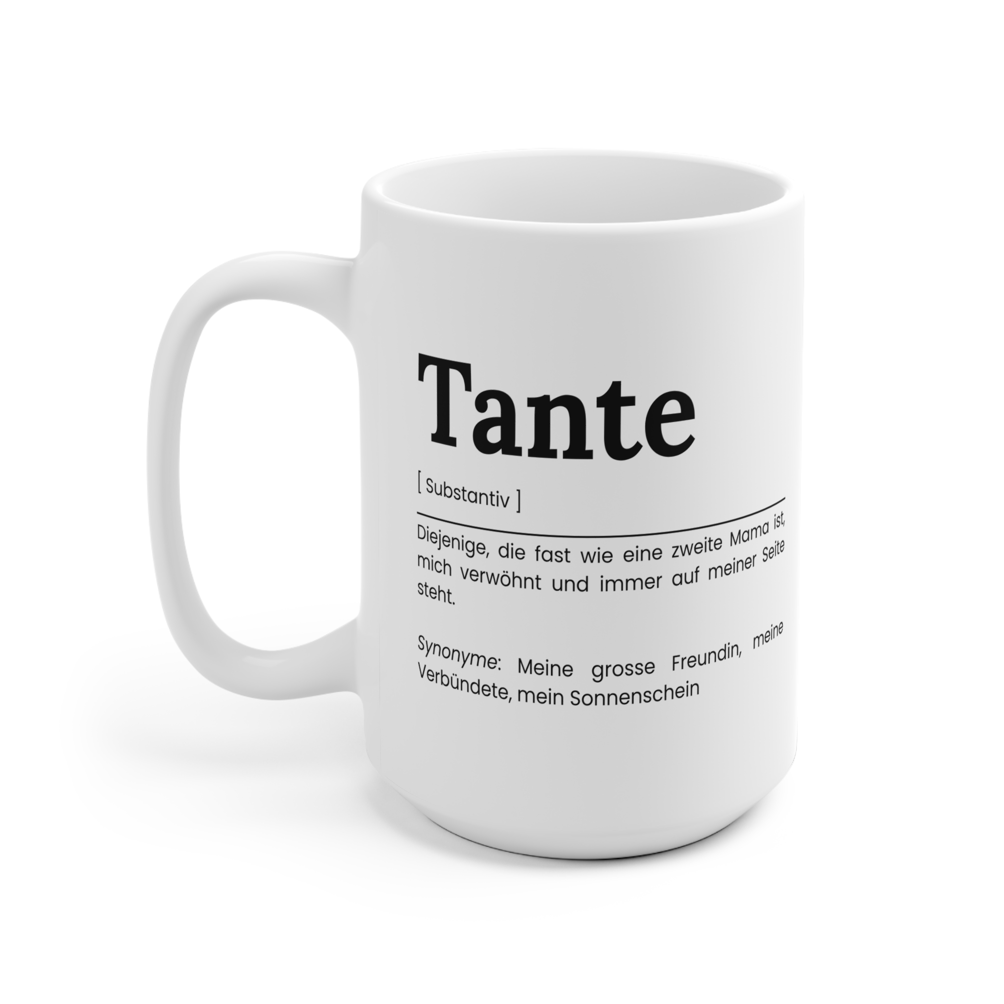 Tante Keramik Tasse - Geschenkidee für die Tante – Bild 5