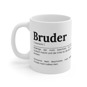 Bruder Keramik Tasse - Geschenkidee für den Bruder