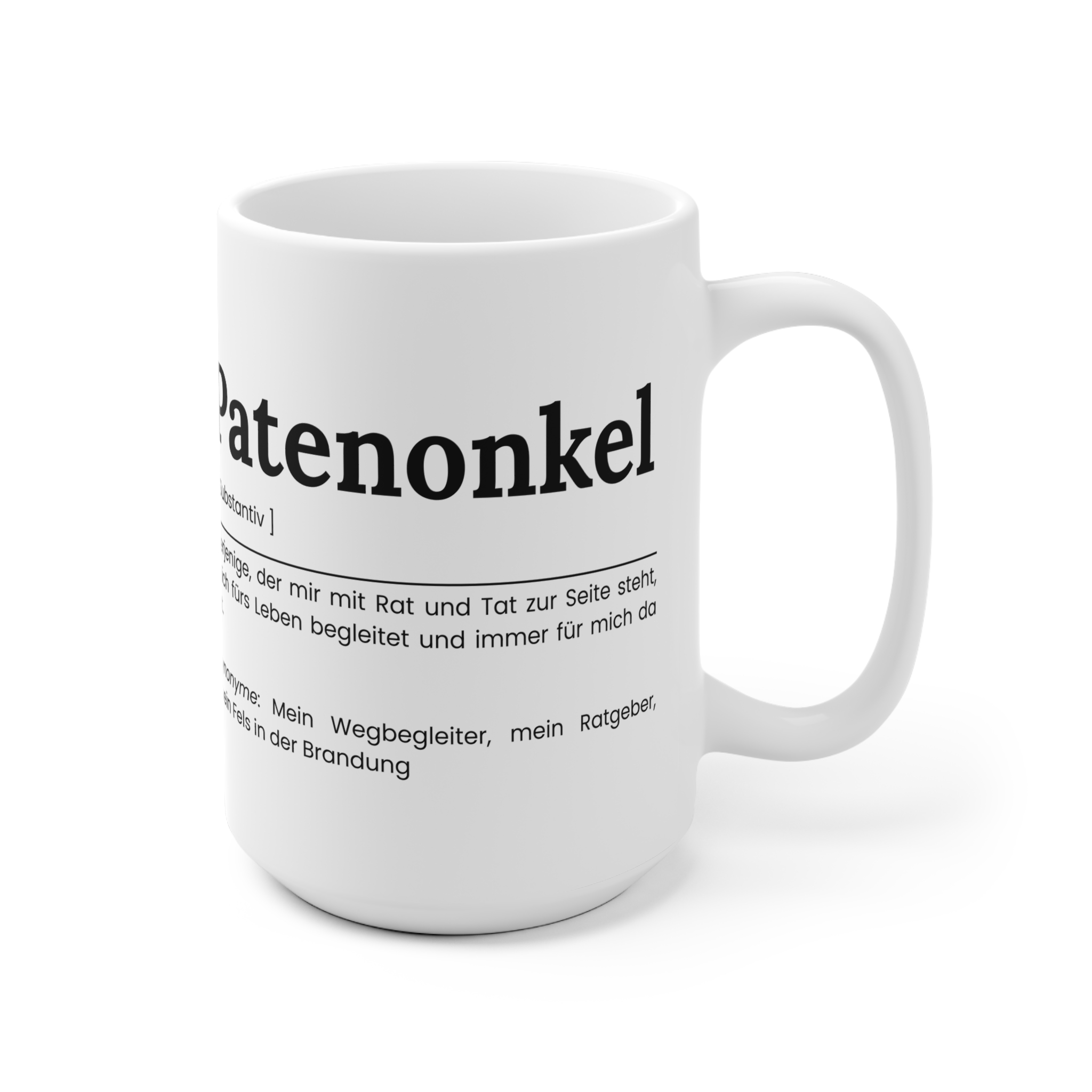 Patenonkel Keramik Tasse - Geschenkidee für den Patenonkel – Bild 7