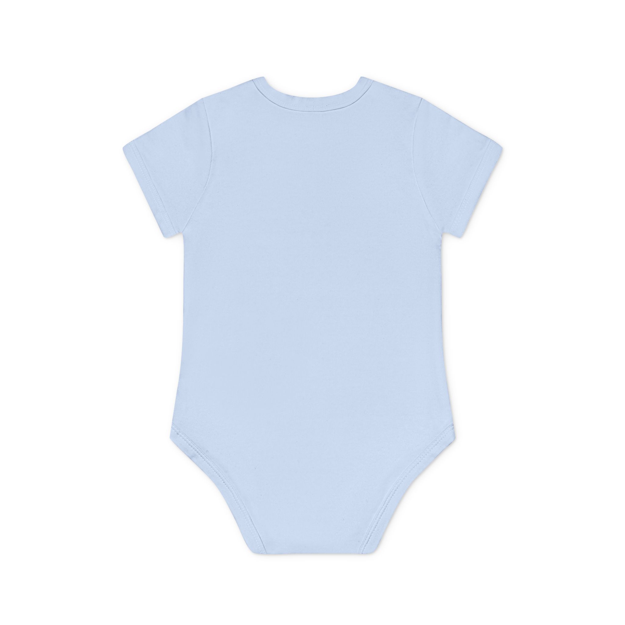 Baby Body "Klein aber Oho" – Blockschrift Blau-Türkis – Bild 8