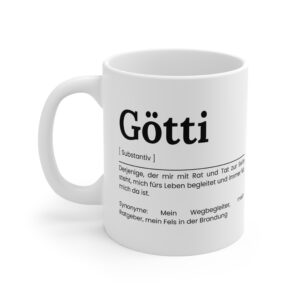 Götti Keramik Tasse - Geschenkidee für den Götti