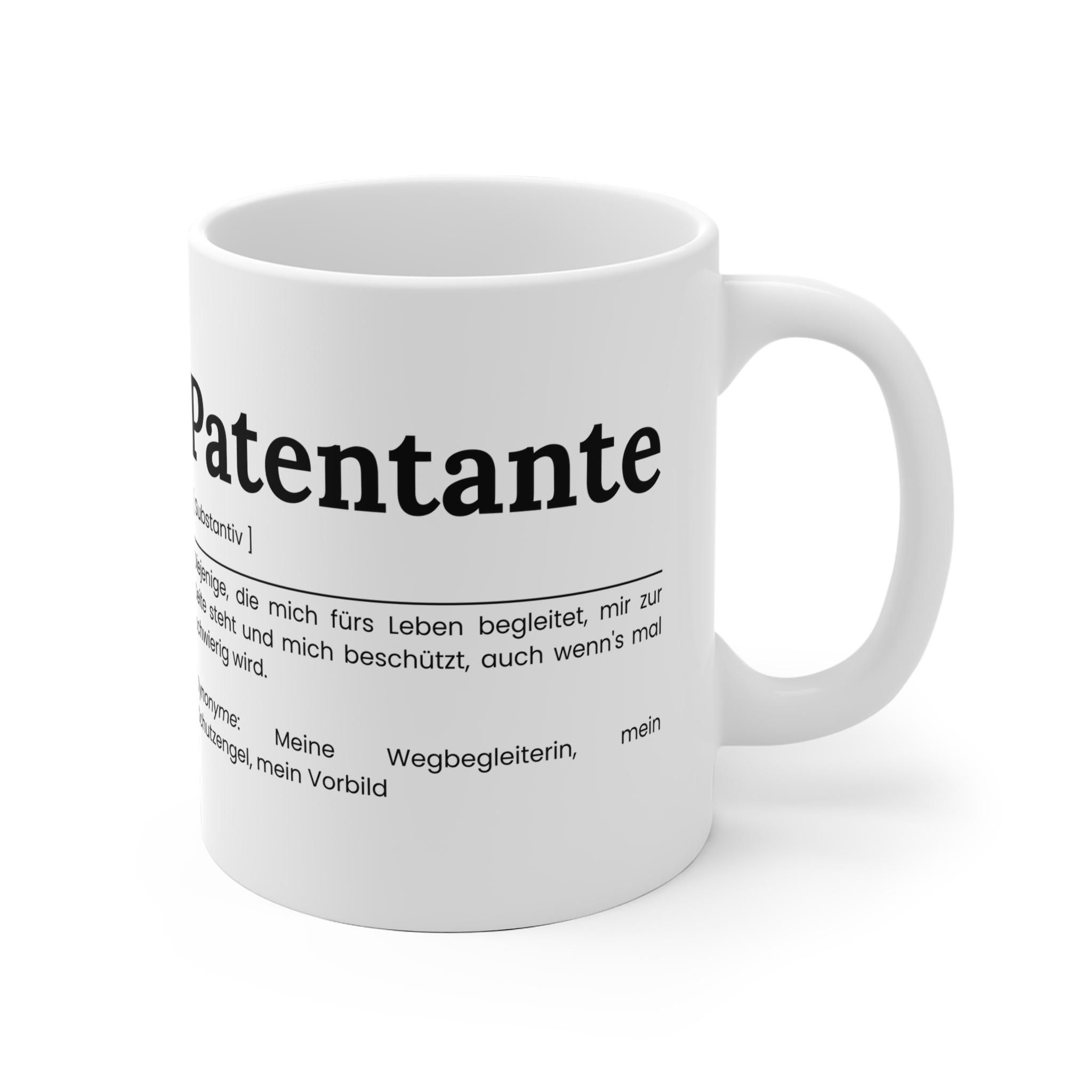 Patentante Keramik Tasse - Geschenkidee für die Patentante – Bild 3