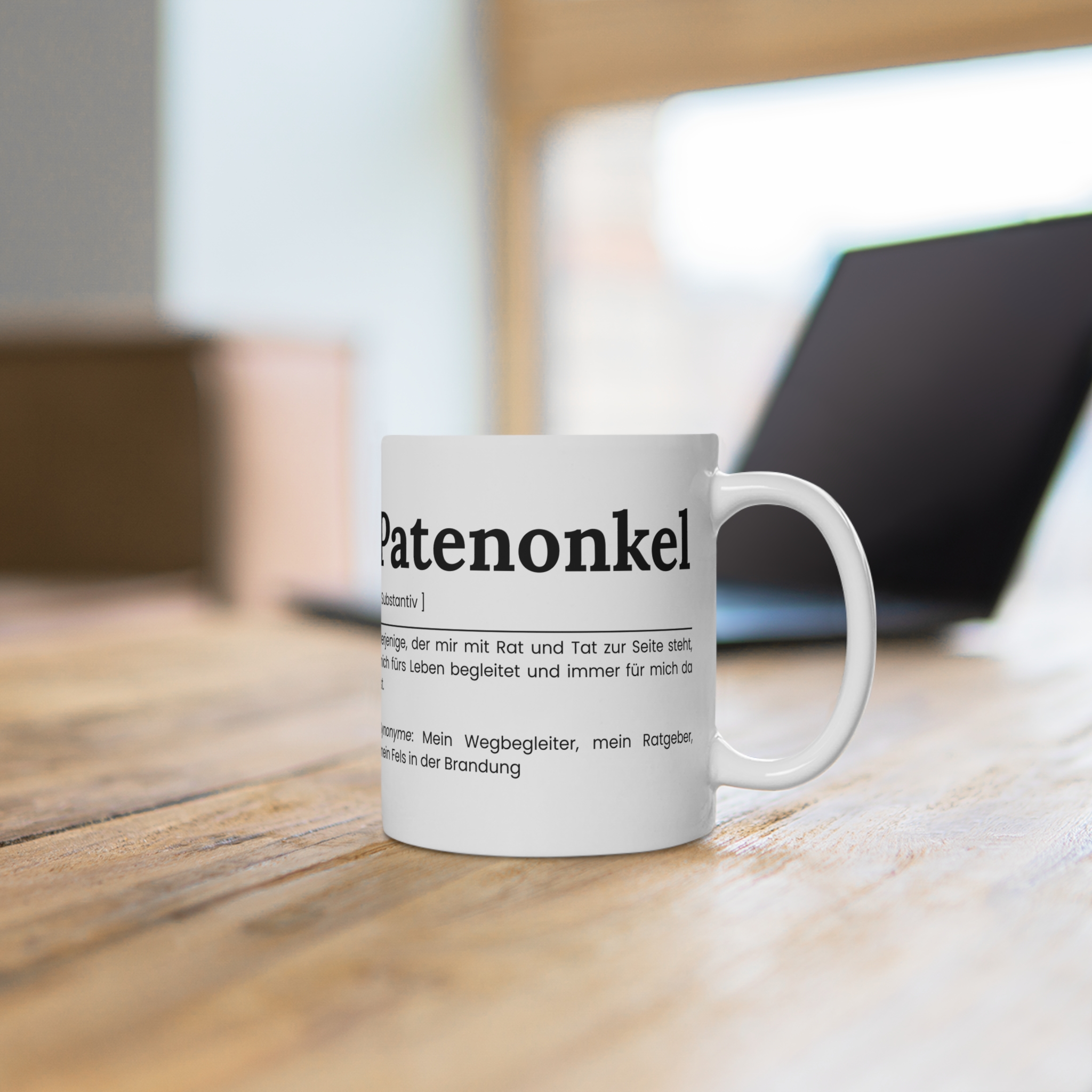 Patenonkel Keramik Tasse - Geschenkidee für den Patenonkel – Bild 4