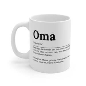 Oma Keramik Tasse - Geschenkidee für die Grossmutter