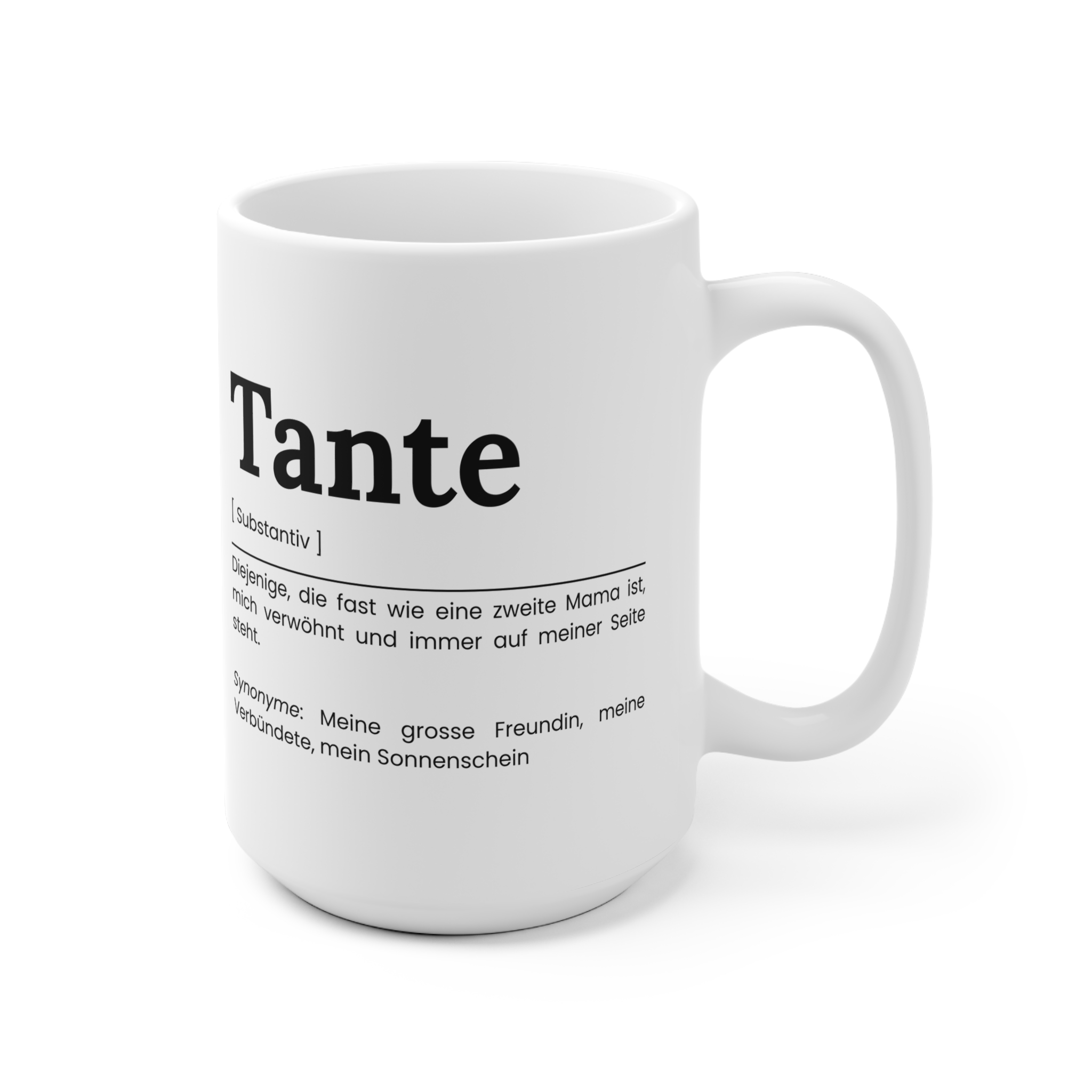 Tante Keramik Tasse - Geschenkidee für die Tante – Bild 7