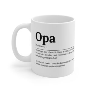 Opa Keramik Tasse - Geschenkidee für den Grossvater