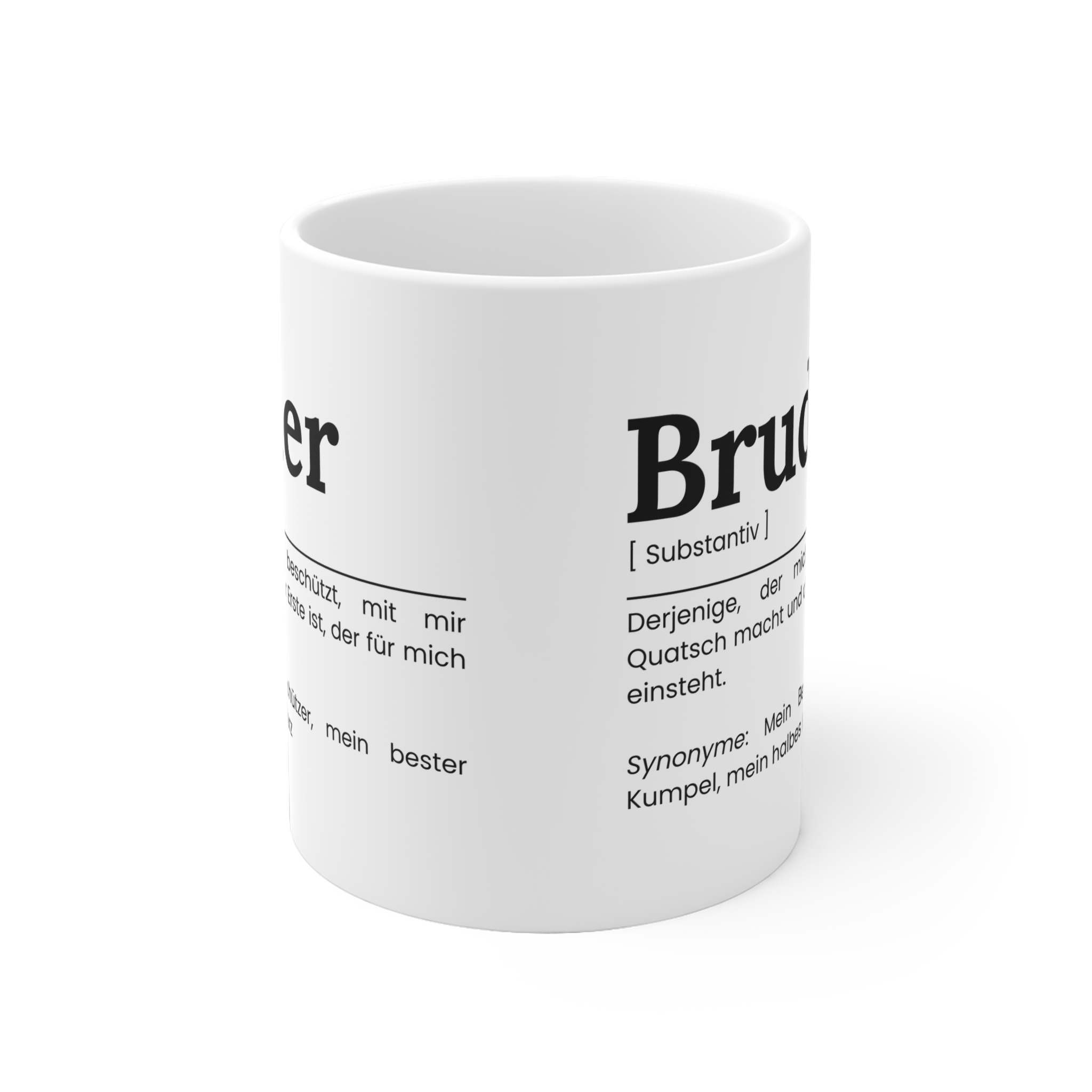 Bruder Keramik Tasse - Geschenkidee für den Bruder – Bild 2