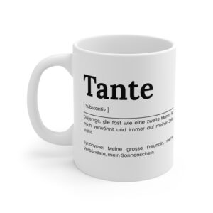 Tante Keramik Tasse - Geschenkidee für die Tante