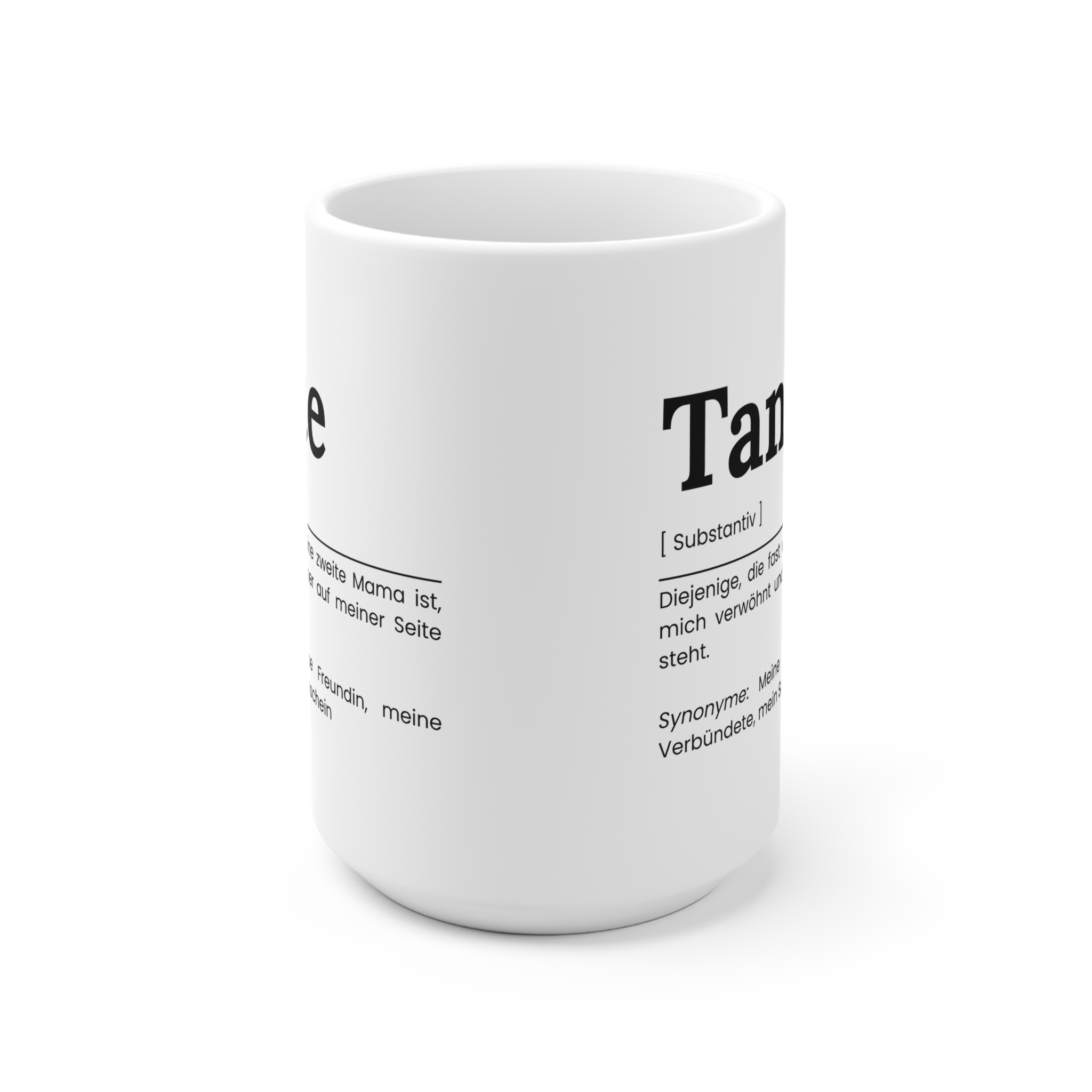 Tante Keramik Tasse - Geschenkidee für die Tante – Bild 6
