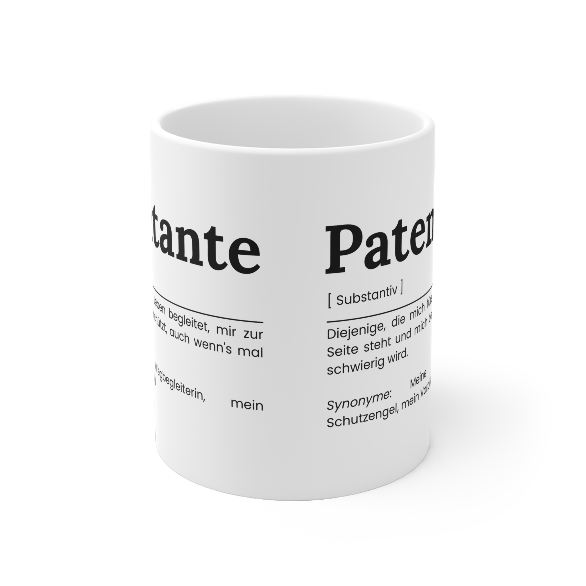 Patentante Keramik Tasse - Geschenkidee für die Patentante – Bild 2