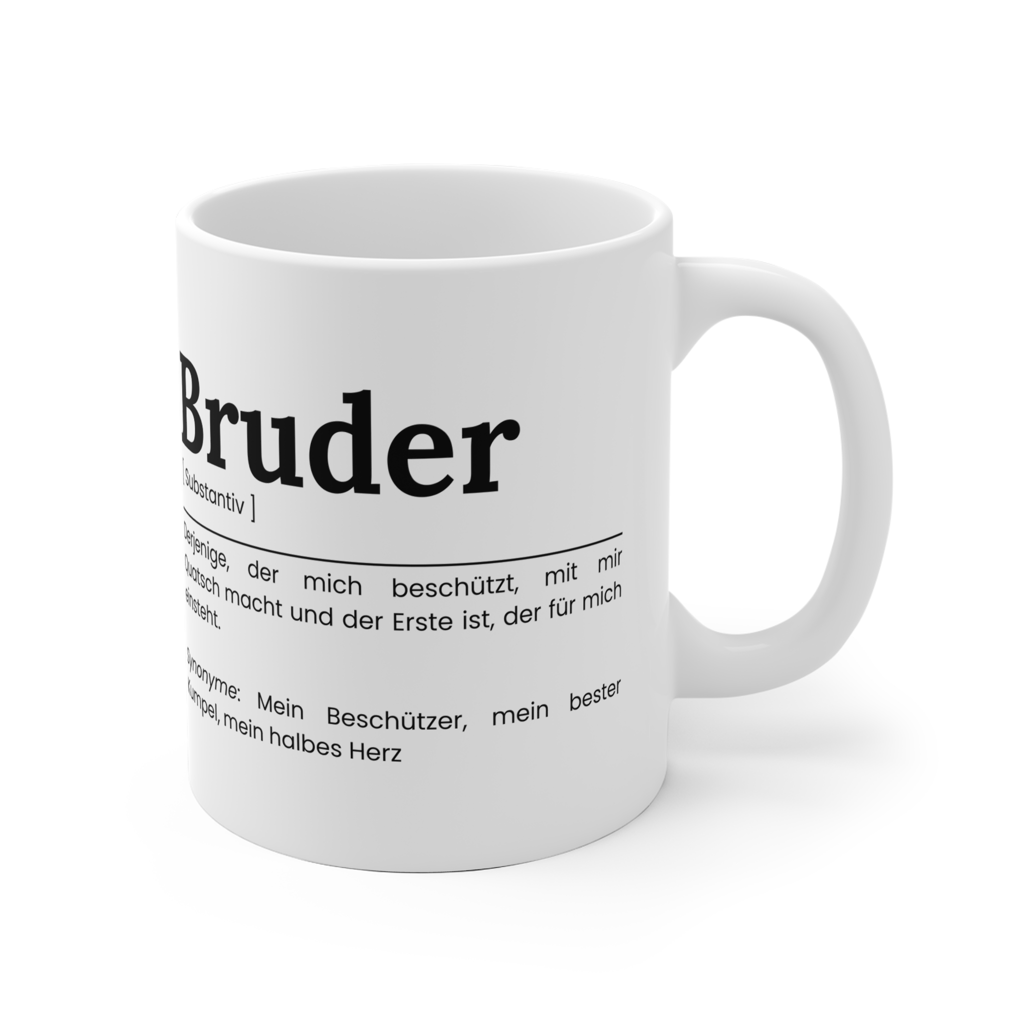 Bruder Keramik Tasse - Geschenkidee für den Bruder – Bild 3