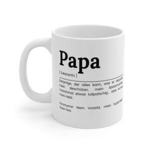 Papa Keramik Tasse — Geschenkidee für den Vater