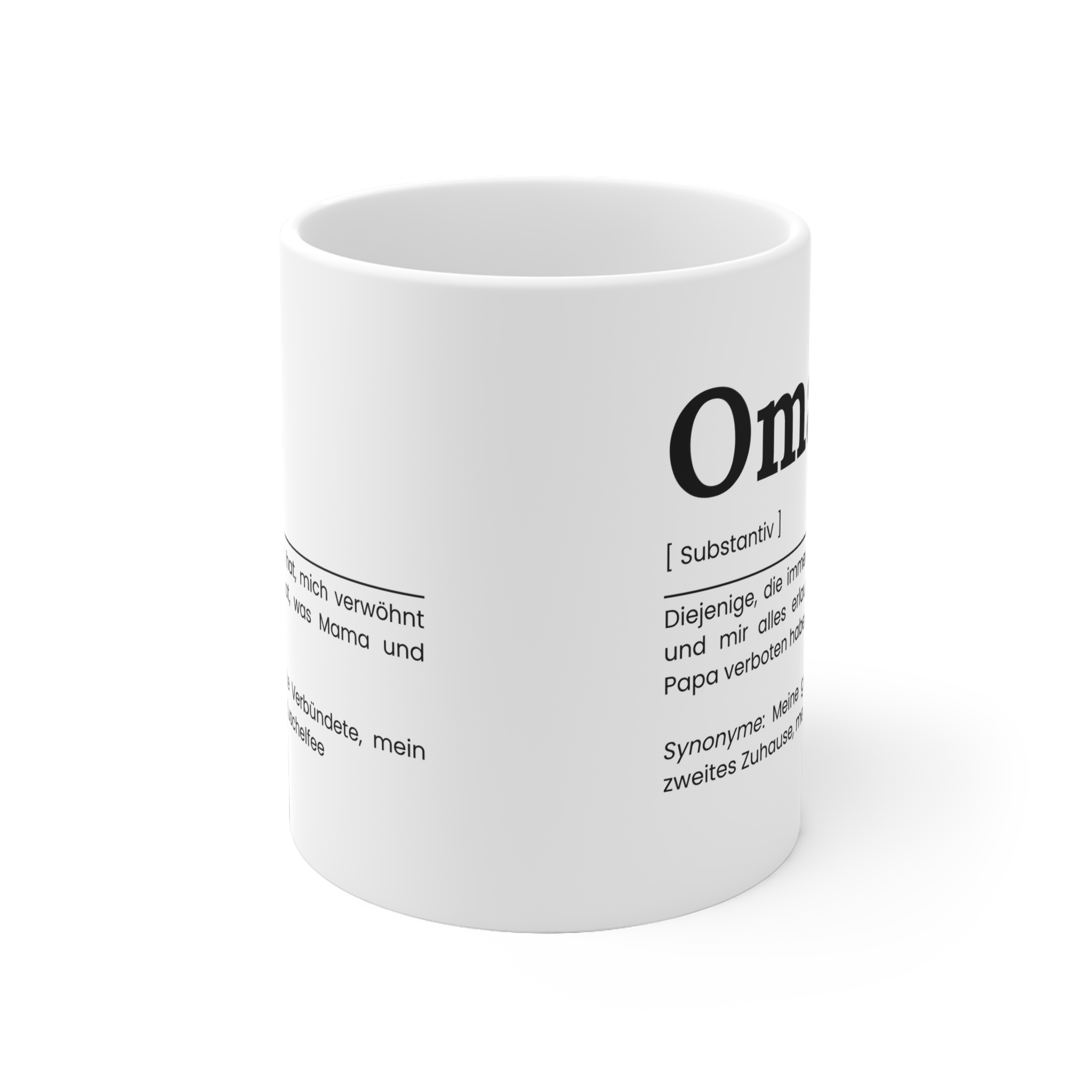 Oma Keramik Tasse - Geschenkidee für die Grossmutter – Bild 2